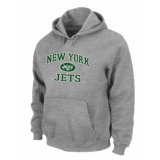 NFL Men's Nike New York Jets Heart & Soul Pullover Hoodie - Grey