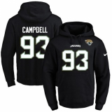 NFL Men's Nike Jacksonville Jaguars #93 Calais Campbell Black Name & Number Pullover Hoodie