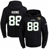 NFL Men's Nike Jacksonville Jaguars #88 Allen Hurns Black Name & Number Pullover Hoodie
