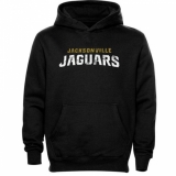 NFL Jacksonville Jaguars Faded Wordmark Hoodie - Black