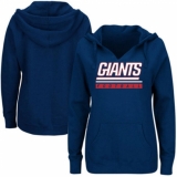 NFL New York Giants Majestic Women's Self Determination Pullover Hoodie - Royal