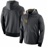NFL Men's New York Giants Nike Anthracite Salute to Service Player Performance Hoodie