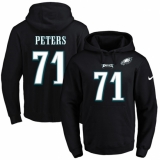 NFL Men's Nike Philadelphia Eagles #71 Jason Peters Black Name & Number Pullover Hoodie
