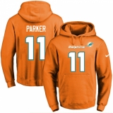 NFL Men's Nike Miami Dolphins #11 DeVante Parker Orange Name & Number Pullover Hoodie