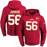 NFL Men's Nike Kansas City Chiefs #56 Derrick Johnson Red Name & Number Pullover Hoodie