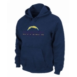 NFL Men's Nike Los Angeles Chargers Authentic Logo Pullover Hoodie - Navy