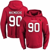 NFL Men's Nike Arizona Cardinals #90 Robert Nkemdiche Red Name & Number Pullover Hoodie