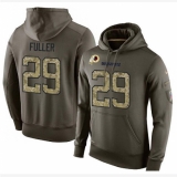 NFL Nike Washington Redskins #29 Kendall Fuller Green Salute To Service Men's Pullover Hoodie