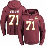 NFL Men's Nike Washington Redskins #71 Trent Williams Burgundy Red Name & Number Pullover Hoodie