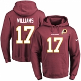 NFL Men's Nike Washington Redskins #17 Doug Williams Burgundy Red Name & Number Pullover Hoodie
