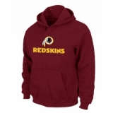 NFL Men's Nike Washington Redskins Authentic Logo Pullover Hoodie - Red