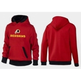 NFL Men's Nike Washington Redskins Authentic Logo Pullover Hoodie - Red/Black