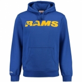 NFL Men's Los Angeles Rams Mitchell & Ness Royal Retro Pullover Hoodie