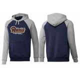 NFL Men's Nike Los Angeles Rams English Version Pullover Hoodie - Navy/Grey
