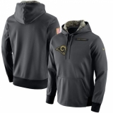 NFL Men's Los Angeles Rams Nike Anthracite Salute to Service Player Performance Hoodie