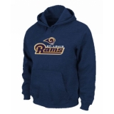 NFL Men's Nike Los Angeles Rams Authentic Logo Pullover Hoodie - Navy