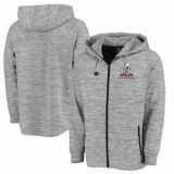 NFL New England Patriots Pro Line by Fanatics Branded Super Bowl LI Champions Left Tackle Space Dye Full-Zip Hoodie - Heathered Gray