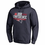 NFL Men's New England Patriots Pro Line by Fanatics Branded Navy 2016 AFC Conference Champions Big & Tall Our Conference Pullover Hoodie
