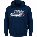 NFL New England Patriots Majestic 2015 AFC East Division Champions Pullover Hoodie - Navy
