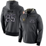 NFL Men's Nike Cleveland Browns #25 Calvin Pryor Stitched Black Anthracite Salute to Service Player Performance Hoodie