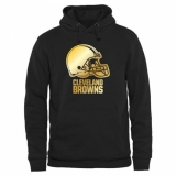 NFL Men's Cleveland Browns Pro Line Black Gold Collection Pullover Hoodie