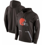 NFL Cleveland Browns Nike Champ Drive Vapor Speed Pullover Hoodie - Brown