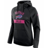 NFL Buffalo Bills Nike Women's Breast Cancer Awareness Circuit Performance Pullover Hoodie - Black