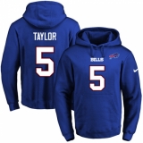 NFL Men's Nike Buffalo Bills #5 Tyrod Taylor Royal Blue Name & Number Pullover Hoodie