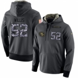 NFL Men's Nike San Francisco 49ers #52 #52 Patrick Willis Stitched Black Anthracite Salute to Service Player Performance Hoodie