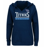 NFL Tennessee Titans Majestic Women's Self-Determination Pullover Hoodie - Navy