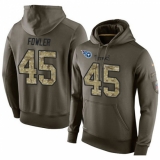 NFL Nike Tennessee Titans #45 Jalston Fowler Green Salute To Service Men's Pullover Hoodie