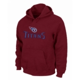 NFL Men's Nike Tennessee Titans Authentic Logo Pullover Hoodie - Red