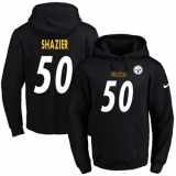 NFL Men's Nike Pittsburgh Steelers #50 Ryan Shazier Black Name & Number Pullover Hoodie