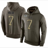NFL Nike Seattle Seahawks #7 Blair Walsh Green Salute To Service Men's Pullover Hoodie