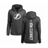 Hockey Women's Tampa Bay Lightning #35 Curtis McElhinney Charcoal One Color Backer Pullover Hoodie