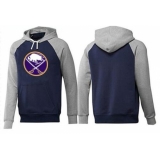 NHL Men's Buffalo Sabres Big & Tall Logo Hoodie - Navy/Grey