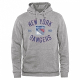 NHL Men's New York Rangers Heritage Pullover Hoodie - Ash