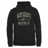 NHL Men's Columbus Blue Jackets Black Camo Stack Pullover Hoodie