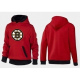 NHL Men's Boston Bruins Big & Tall Logo Hoodie - Red/Black