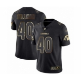 Men's Arizona Cardinals #40 Pat Tillman Limited Black Gold Vapor Untouchable Football Jersey