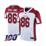 Men's Arizona Cardinals #86 Ricky Seals-Jones White Vapor Untouchable Limited Player 100th Season Football Jersey