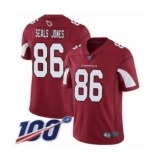 Men's Arizona Cardinals #86 Ricky Seals-Jones Red Team Color Vapor Untouchable Limited Player 100th Season Football Jersey