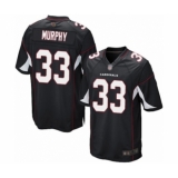 Men's Arizona Cardinals #33 Byron Murphy Game Black Alternate Football Jersey