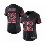 Women's Arizona Cardinals #32 Budda Baker Limited Black Rush Vapor Untouchable Football Jersey