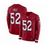 Youth Arizona Cardinals #52 Mason Cole Limited Red Therma Long Sleeve Football Jersey