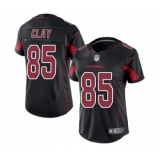 Women's Arizona Cardinals #85 Charles Clay Limited Black Rush Vapor Untouchable Football Jersey
