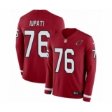 Men's Nike Arizona Cardinals #76 Mike Iupati Limited Red Therma Long Sleeve NFL Jersey