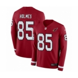 Youth Nike Arizona Cardinals #85 Gabe Holmes Limited Red Therma Long Sleeve NFL Jersey