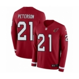 Youth Nike Arizona Cardinals #21 Patrick Peterson Limited Red Therma Long Sleeve NFL Jersey
