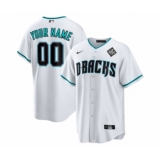Men's Arizona Diamondbacks Active Player Custom White 2023 World Series Cool Base Stitched Baseball Jersey